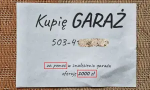 Ktoś szuka projektu domu z garażem w piwnicy, oferuje 2000 zł za pomoc w znalezieniu.