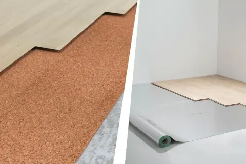 Dwa rodzaje podkładów pod panele winylowe: korek i folia. Wybierz najlepszy podkład pod panele winylowe.