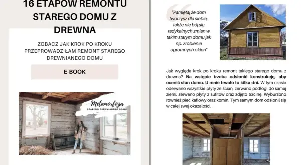 Remont starego domu z drewna: odsłonięcie konstrukcji. Zobacz, jak krok po kroku przebiegał remont drewnianego domu.